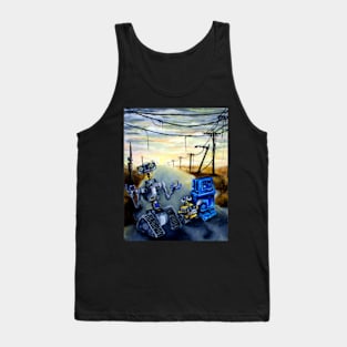 Post Apocolyptic Family Outing Art Tank Top